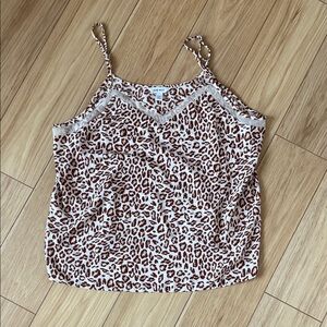 Nine West Brown Leopard Camisole